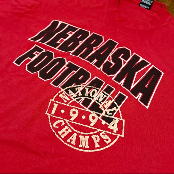 VTG 1994 National Champs Nebraska Cornhuskers College Football Graphic Tee – XL - Picture 3 of 6